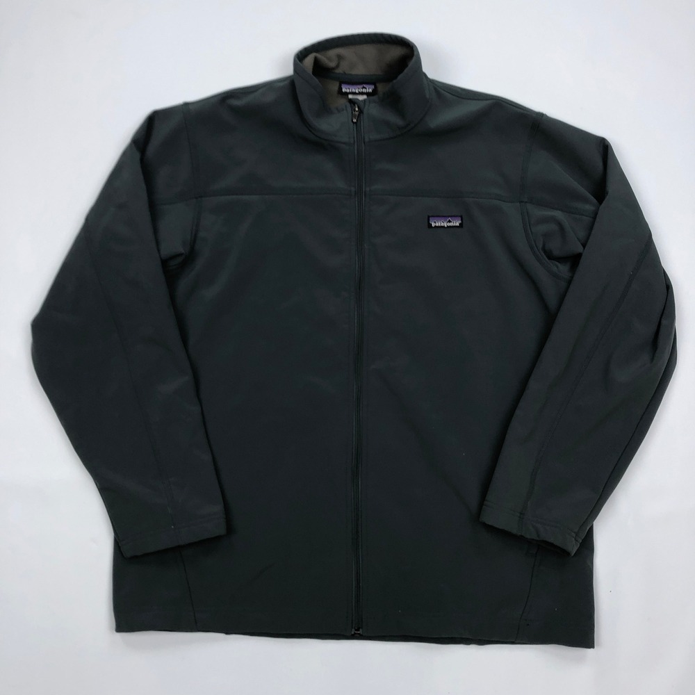 Patagonia Windproof Leeway Jacket Mens XL Grey Full Zip Softshell 28168F8